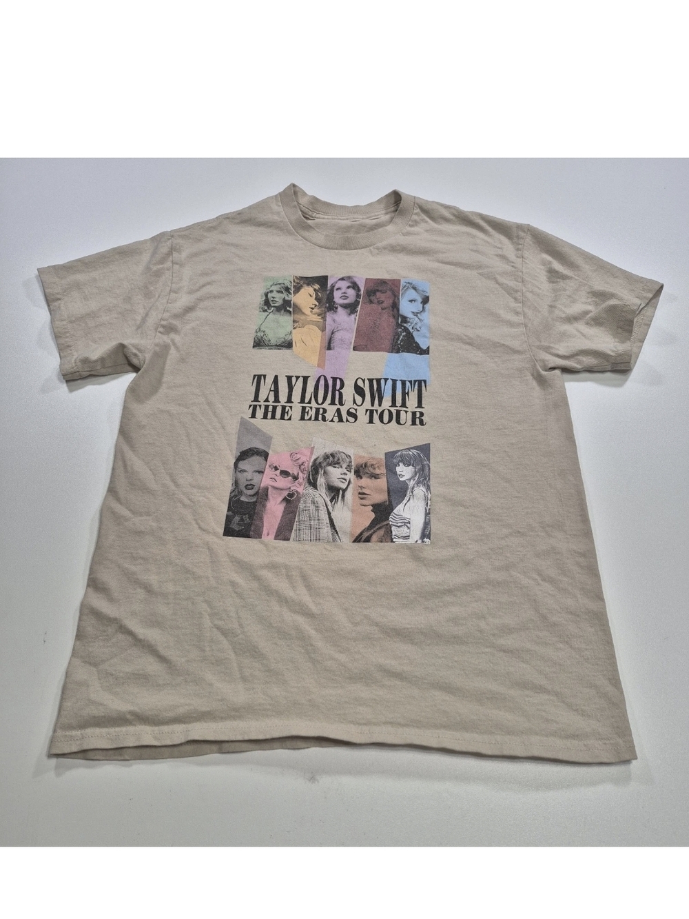 Taylor Swift Beige Short Sleeve 'The Eras Tour' Graphic Tee